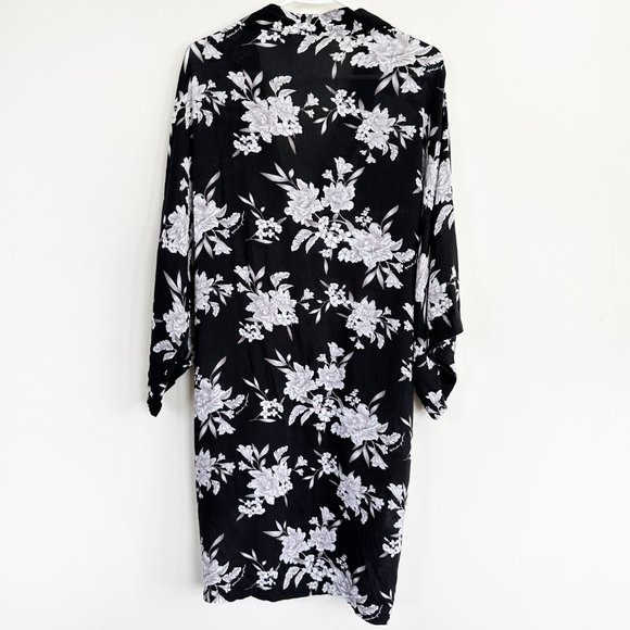 Spiritual Gangster Boho Floral Print Longline Kimono Cardigan Duster One Size - Picture 3 of 10